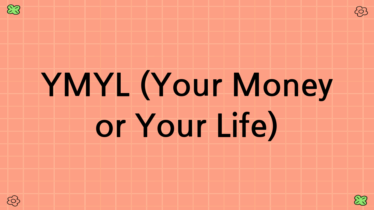 YMYL (Your Money or Your Life) 관련 면책 조항